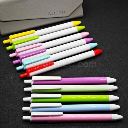 禮品訂造馬卡龍按動中性筆紀念品