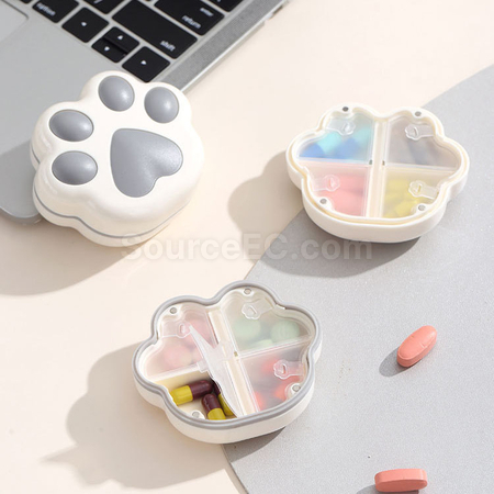 禮品訂造貓爪一週7天八格藥盒紀念品