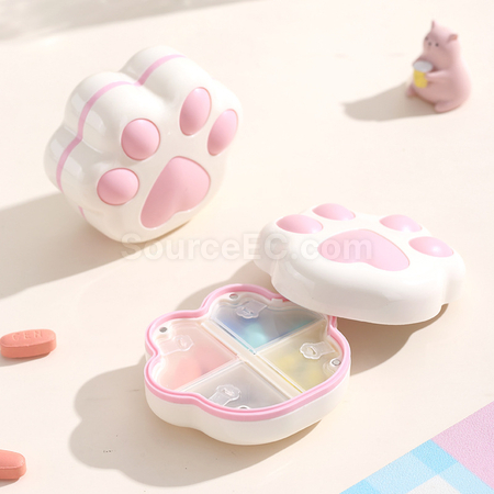 禮品訂造貓爪一週7天八格藥盒紀念品