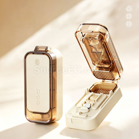 禮品訂造一分二三四磨藥切藥器藥盒紀念品
