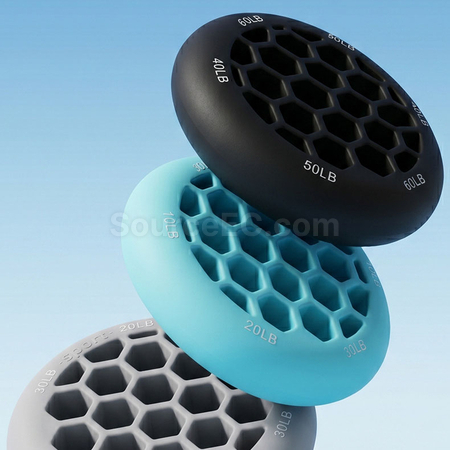 禮品訂造可調節力度蜂窩矽膠握力器紀念品