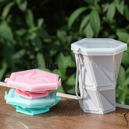 禮品訂造矽膠折疊口袋水杯紀念品