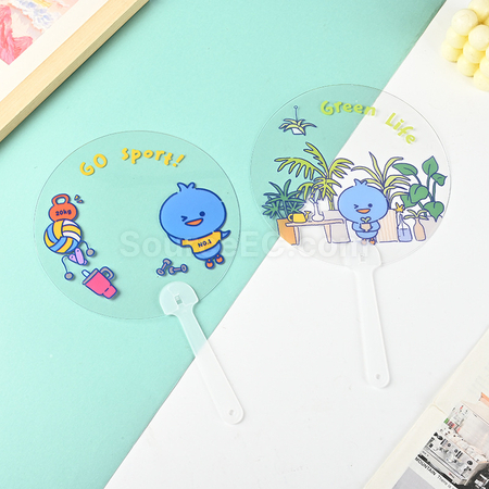 禮品訂造透明廣告扇定制紀念品