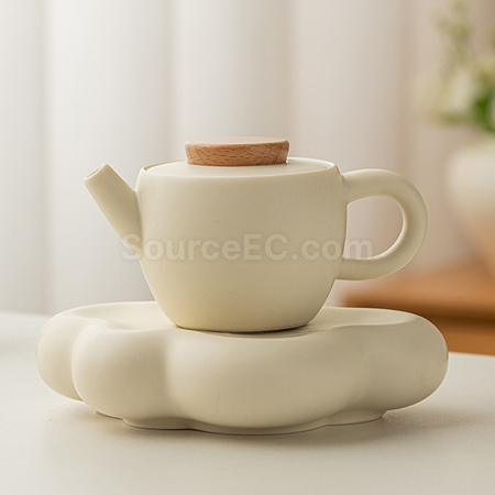 禮品訂造奶油風功夫茶具禮盒組紀念品