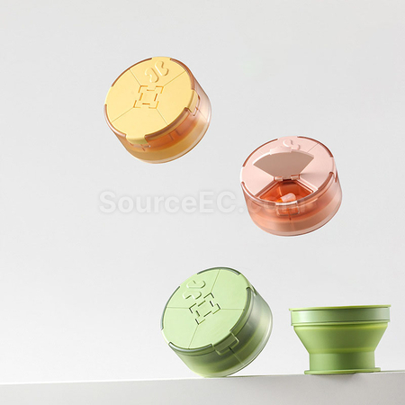 禮品訂造便攜藥盒水杯二合一紀念品