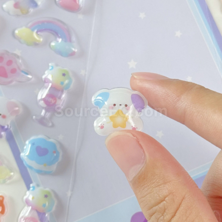 禮品訂造3D立體實心水晶貼（可客製化）紀念品