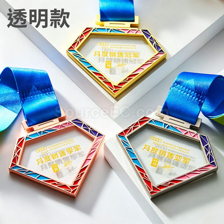 禮品訂造金屬水晶獎牌紀念品