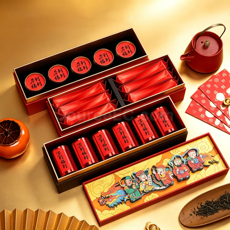 禮品訂造紙雕茗茶禮盒紀念品