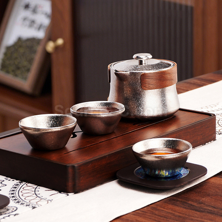 純鈦一壺三杯泡茶套裝