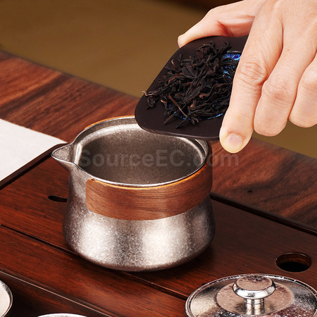 禮品訂造純鈦一壺三杯泡茶套裝紀念品