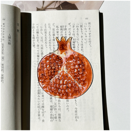 禮品訂造半透亞克力水果書籤紀念品