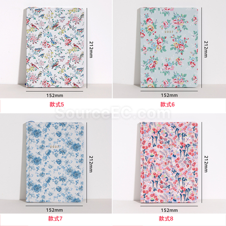 禮品訂造A5布藝碎花筆記本紀念品