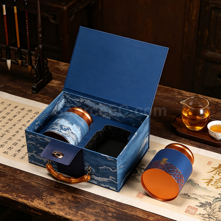 禮品訂造平安納福茶葉禮盒紀念品