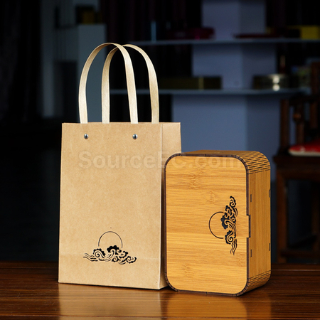 禮品訂造仿竹制茶葉禮盒紀念品