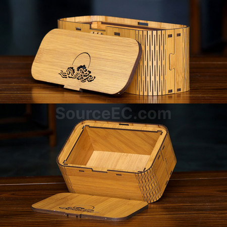 禮品訂造仿竹制茶葉禮盒紀念品