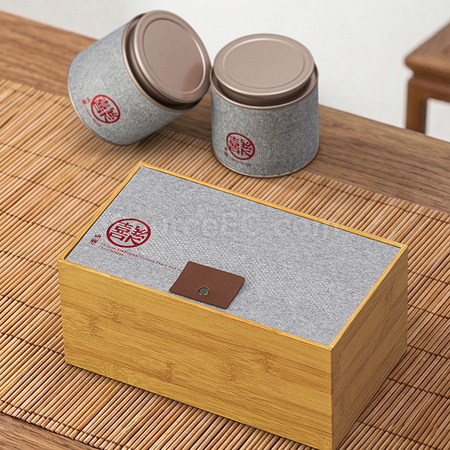 禮品訂造「喜樂」紙罐翻蓋方形茶葉禮盒紀念品