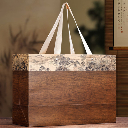 禮品訂造雙層擺泡茶葉禮盒紀念品