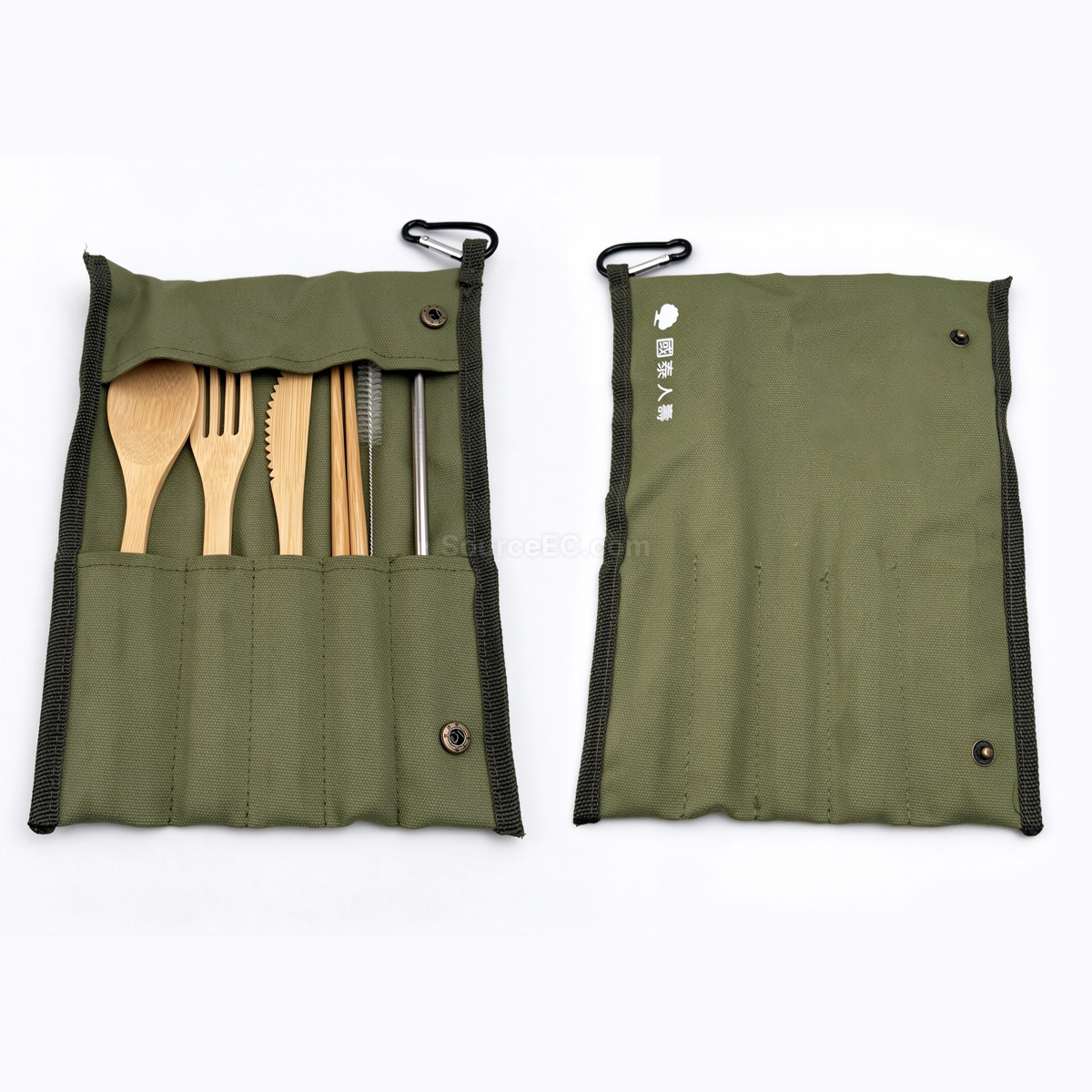 便攜可重用餐具 | 筷子套裝 | 環保餐具套裝 | 環保棉袋木製餐具套裝 | 不銹鋼環保餐具