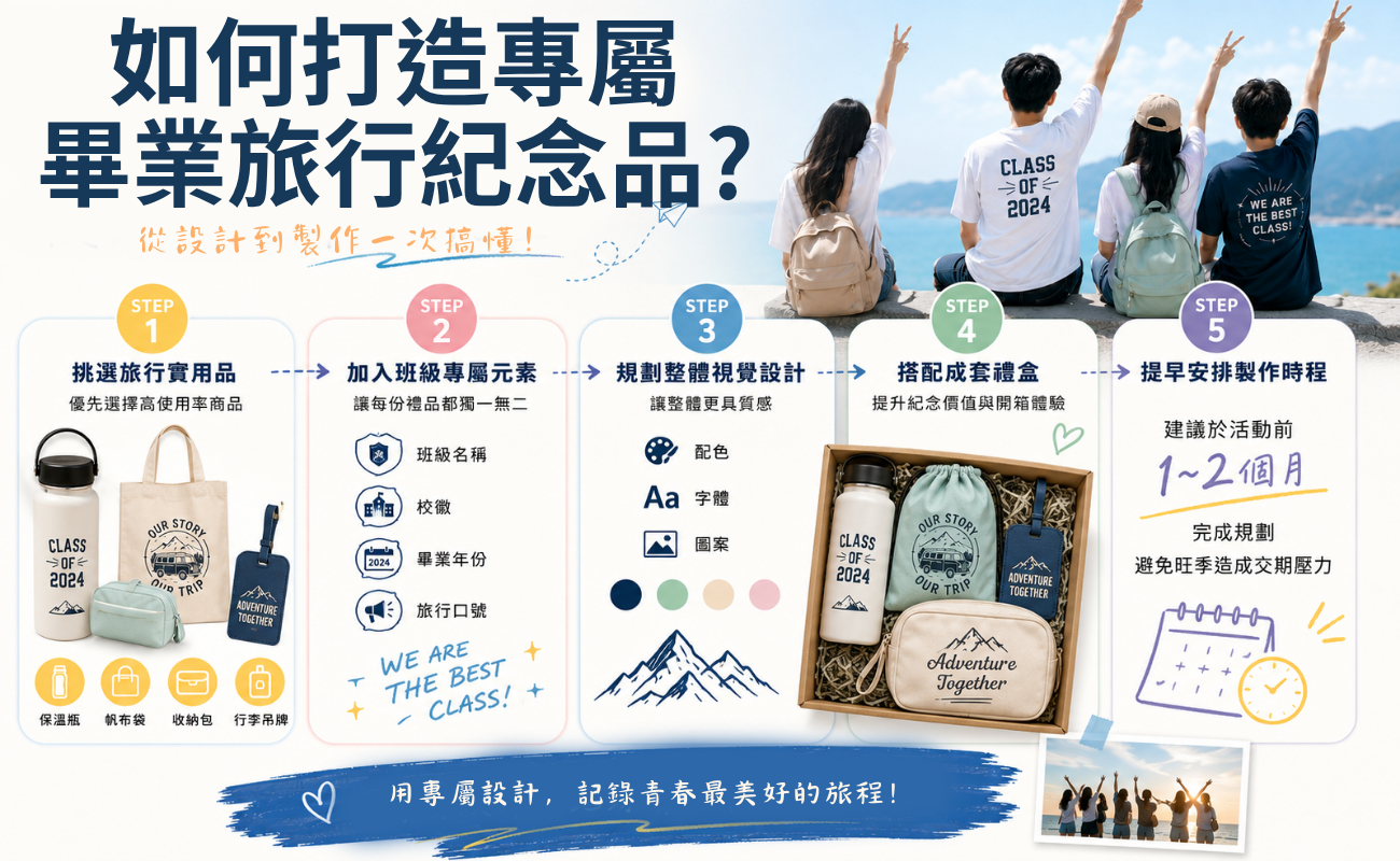 畢業旅行,畢旅紀念品,畢業旅行紀念品,客製化禮品,客製化旅行禮品,旅行紀念品推薦,畢業禮物推薦,客製化保溫瓶,客製化行李吊牌,客製化收納包,畢業紀念品,學校紀念品,班級紀念品,旅行用品訂製,客製化禮盒