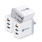 5V3A美規旅行充閃充高通QC 3.0快充手機充電器美標30W 3usb充電頭